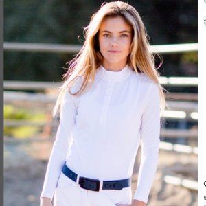 Kaki by Kathryn Hall White Show Shirt